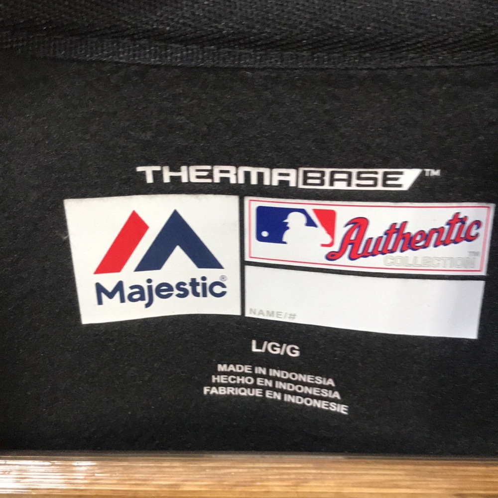 Majestic Miami Marlins 'Train to Reign' Men's Black Thermal Sweatshirt - Large - Picture 7 of 8